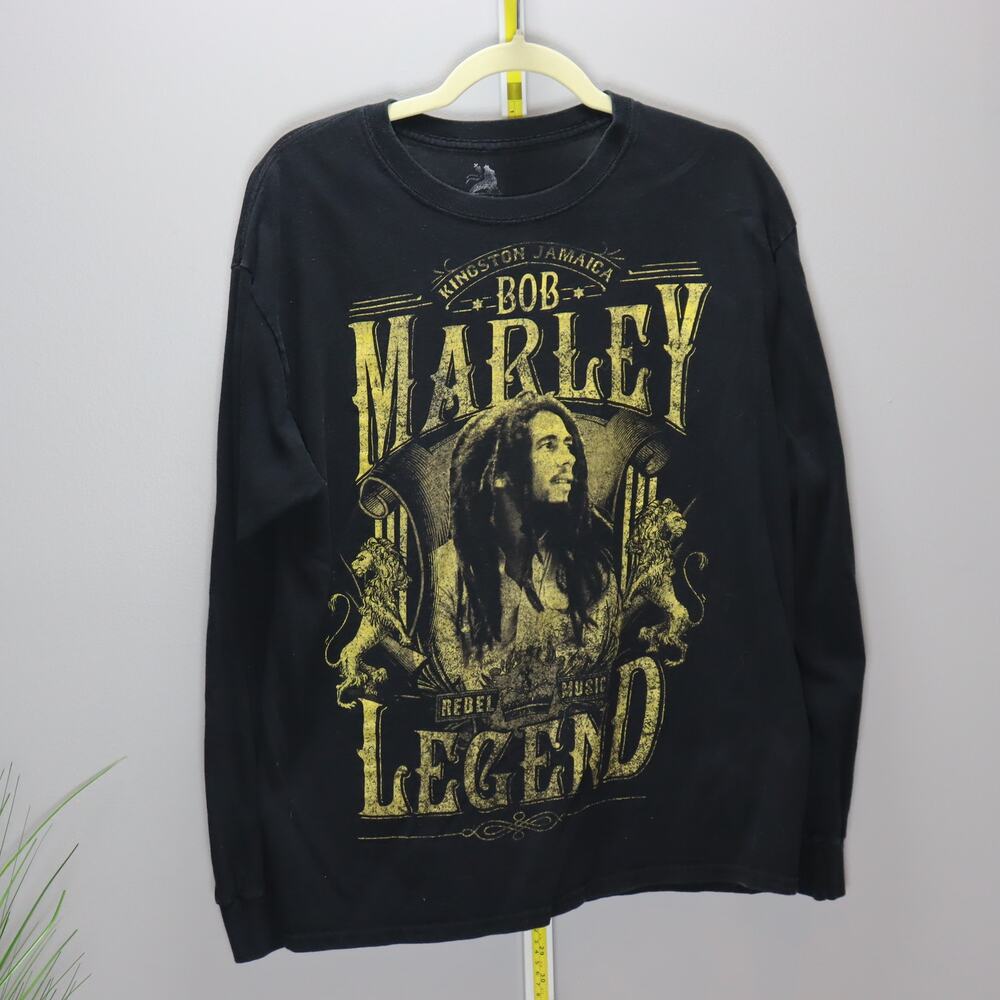 Bob Marley Legend Long Sleeve Shirt Kingston Jamaica Zion L‎